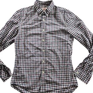 Men's Casual Button Down Plaid Shirt
